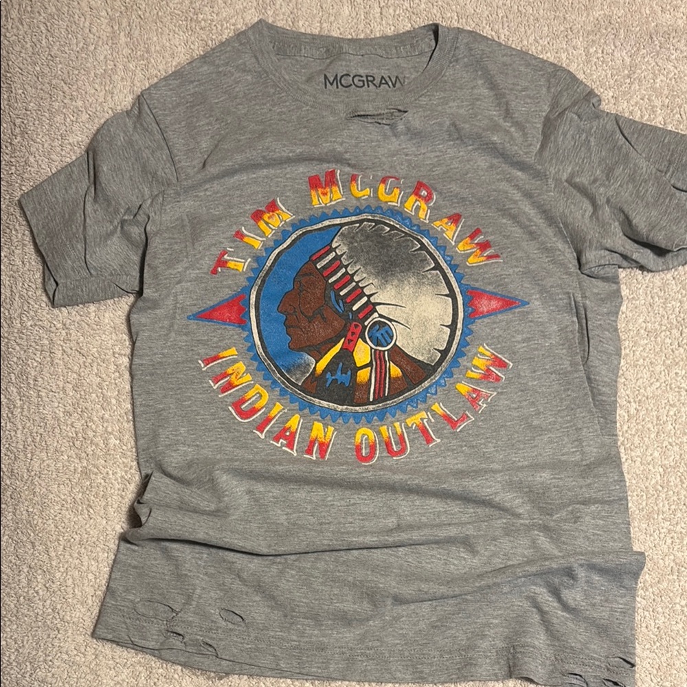 Tim McGraw Indian Outlaw Graphic Tee